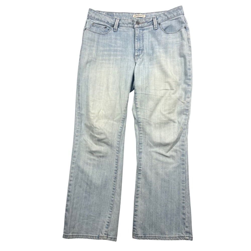 Riders Womens 12P Light Blue‎ Boot Cut Jeans Stretch Denim Casual Y2K